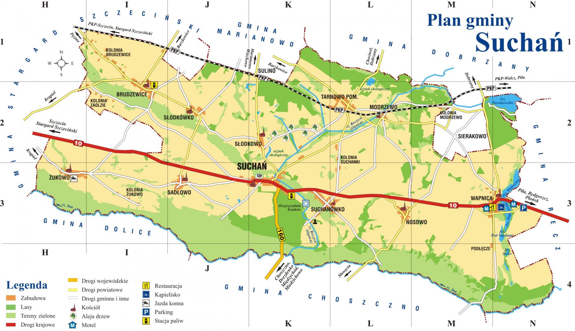 Plan gminy Suchań